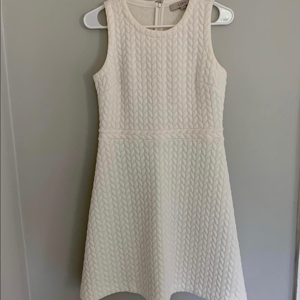 The Loft quilted mini dress